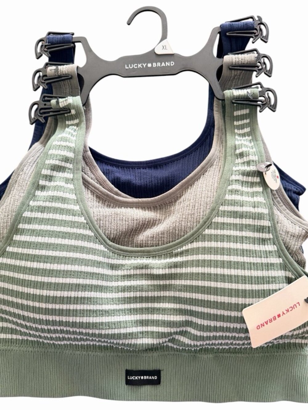 Lucky Brand Seamless Comfort Bras LVD47952 Multicolor Size : XL  3 Set MSRP $72